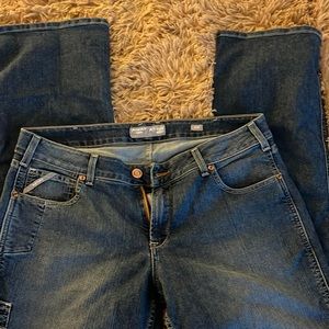 Ariat Women’s Rebar Mid Rose Durastretch Raven Work Bootcut Jeans 33R